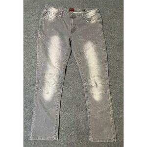 TRUTH SUBSTANCE Mens 36x32 Gray Washed Denim Jeans Common Sense‎ Style